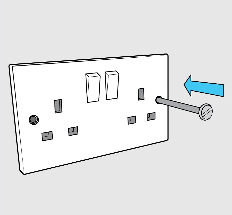 Replace the screws, tighten as normal and switch the power back on.